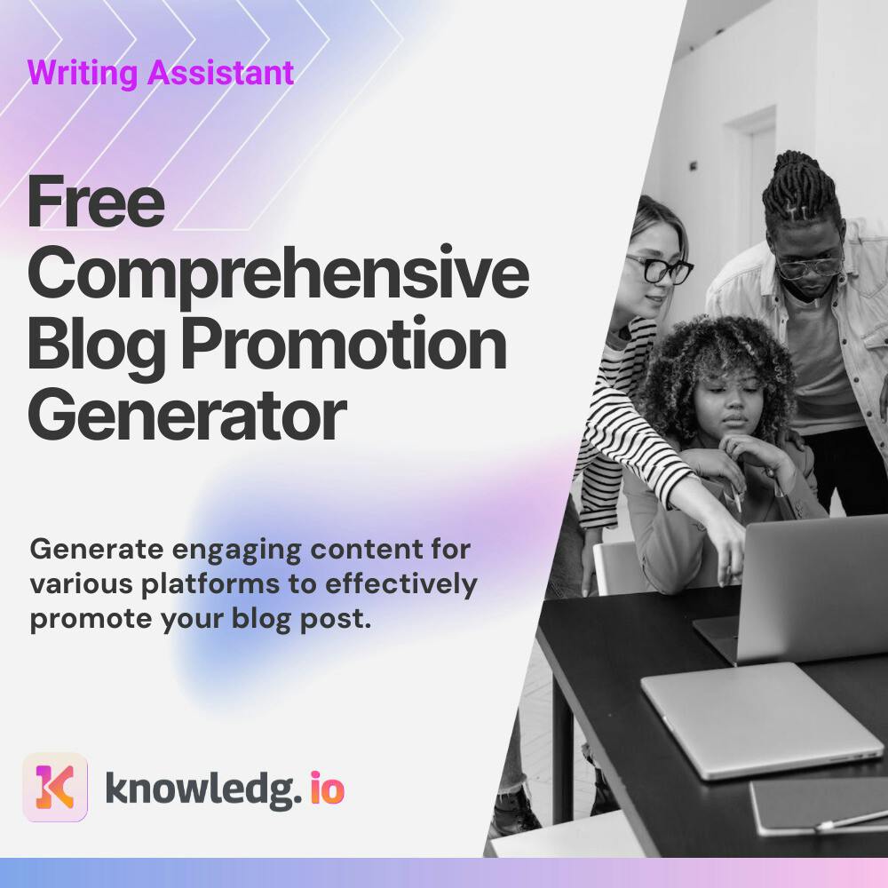 Free Comprehensive Blog Promotion Generator