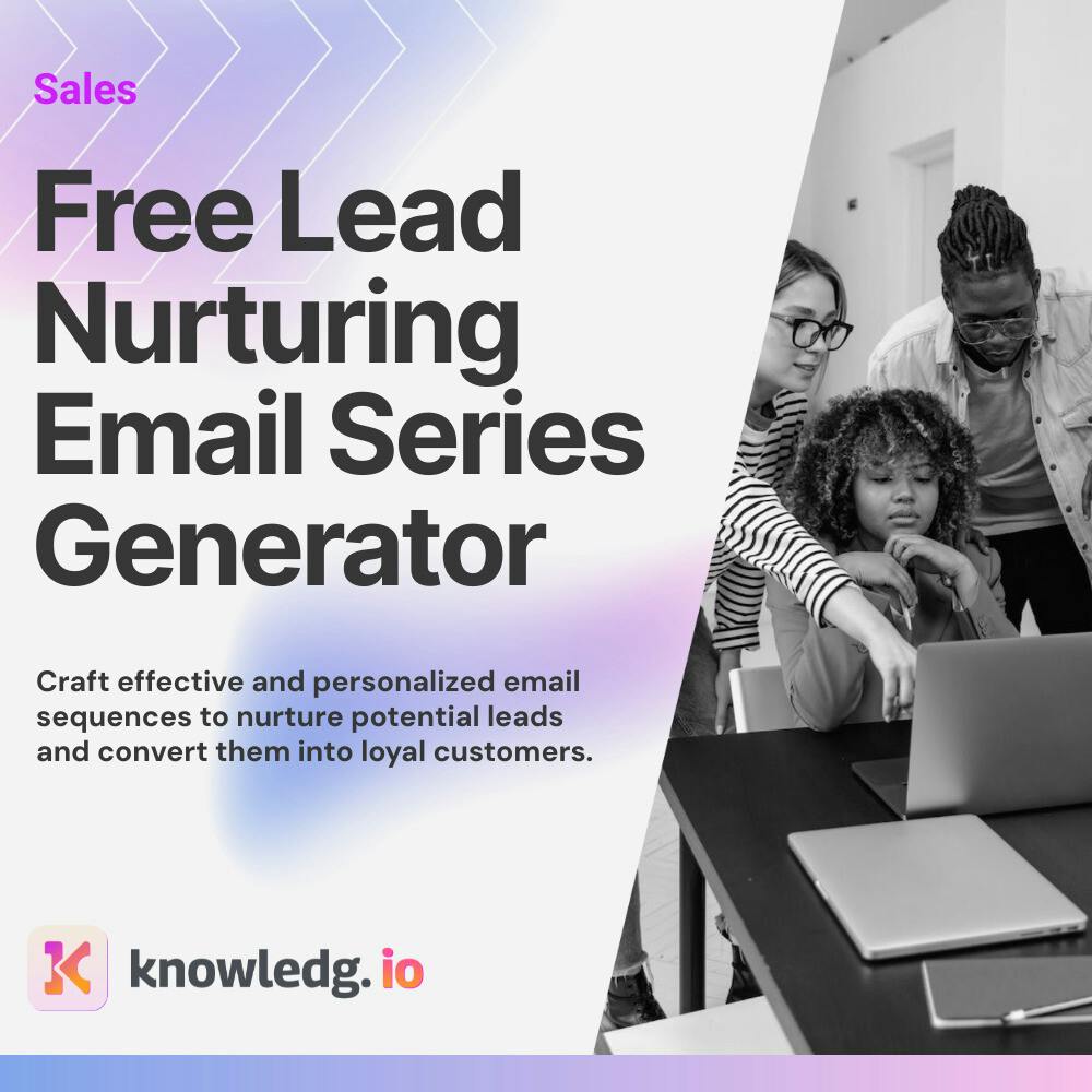 Free Lead Nurturing Email Series Generator
